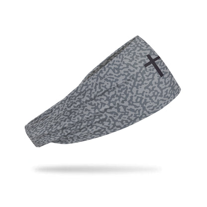 [Faith Cross Grey] Sweat-Wicking Sports Headband