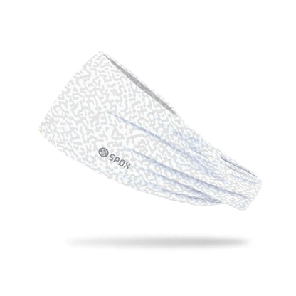 [Leopard Cross Whit] Sweat-Wicking Sports Headband