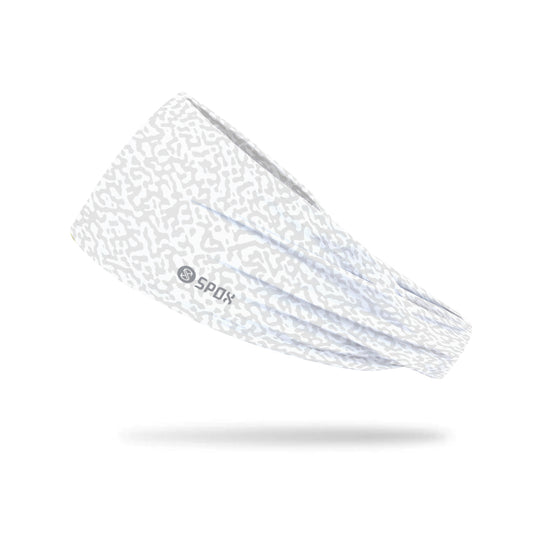 [Leopard Cross Whit] Sweat-Wicking Sports Headband