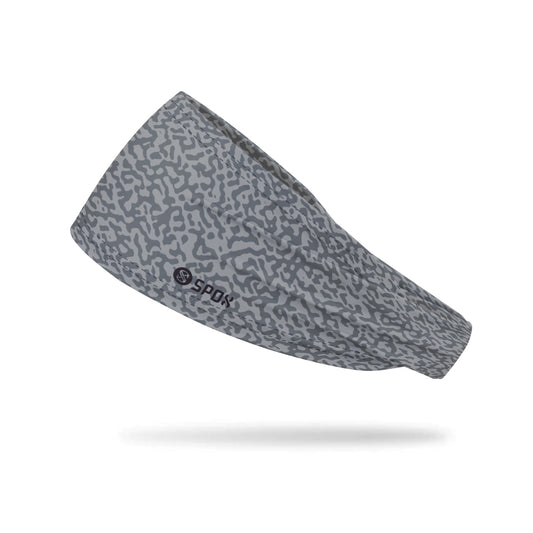 [Leopard Cross Grey] Sweat-Wicking Sports Headband