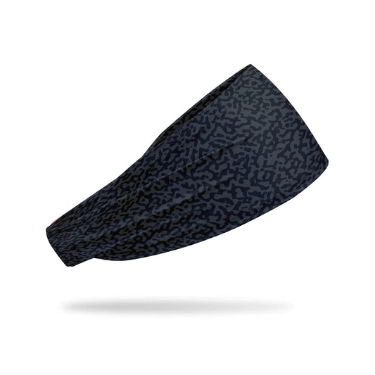 [Leopard Cross Black] Sweat-Wicking Sports Headband