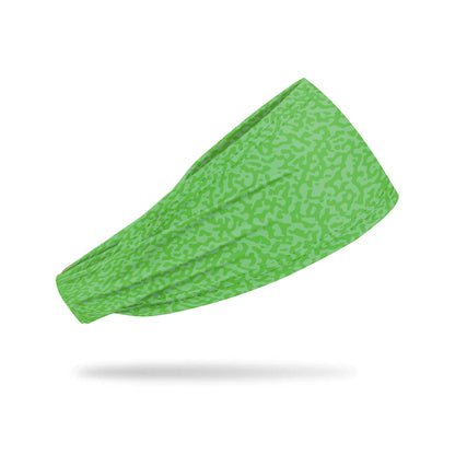 [Leopard Cross Green] Sweat-Wicking Sports Headband