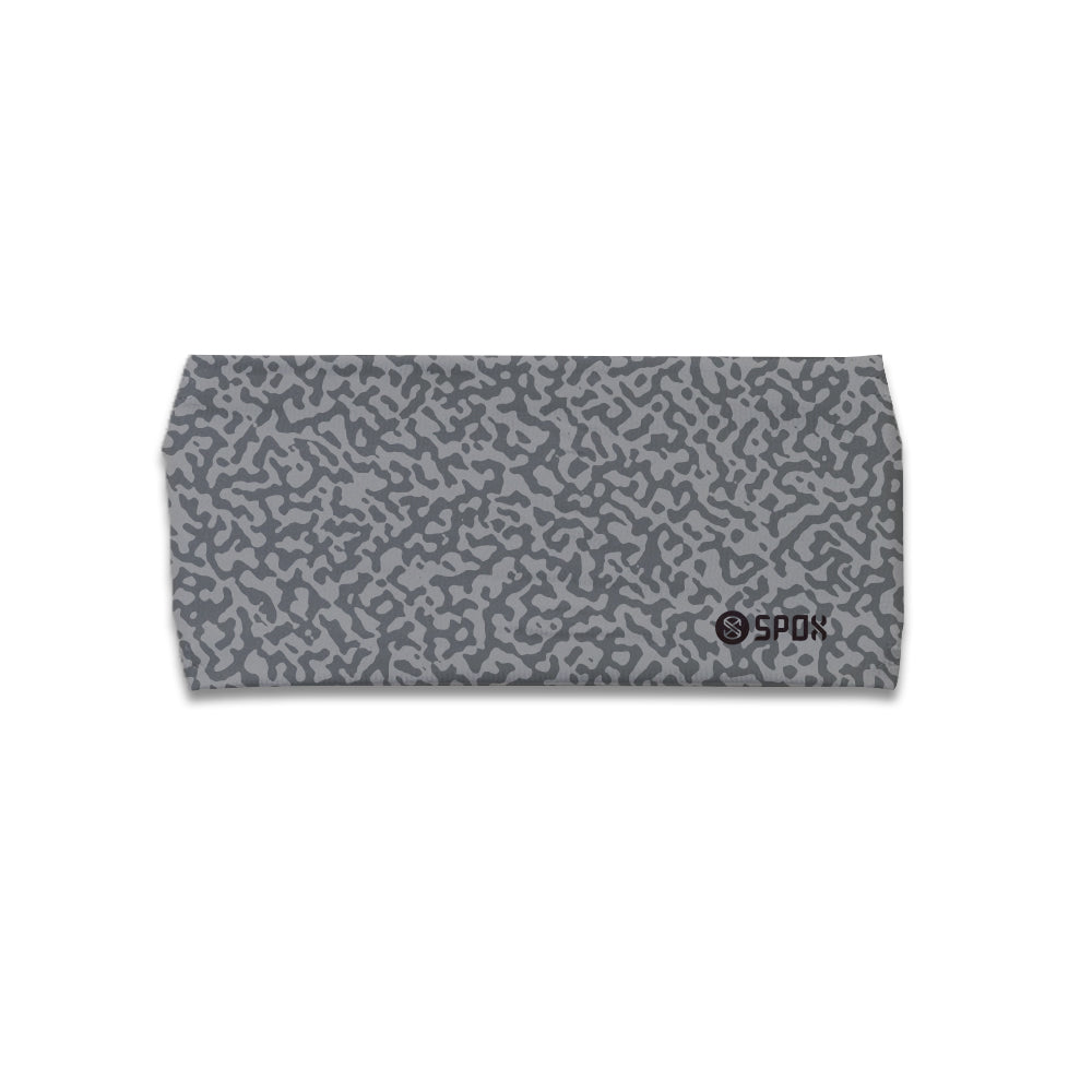 [Leopard Cross Grey] Sweat-Wicking Sports Headband