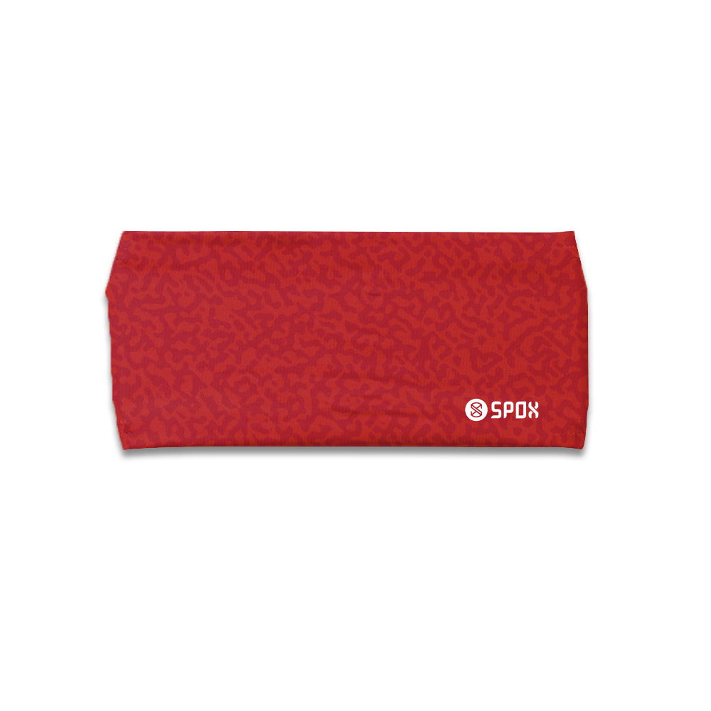[Leopard Cross Red] Sweat-Wicking Sports Headband