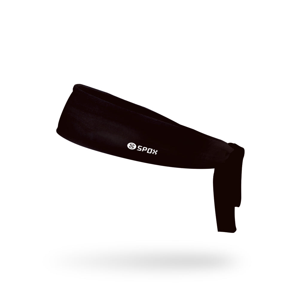 [FLEX TIE] Pure Black Ninja Headband